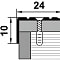 Пороги , Порожки (Русский профиль) Профиль угловой 24 мм/ Дуб камелия 24х10мм x 0.9м